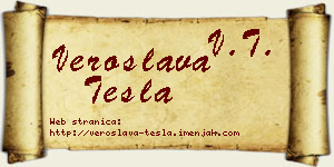 Veroslava Tesla vizit kartica